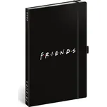 Baagl Notes Přátelé, linkovaný, 13 × 21 cm