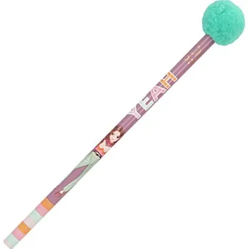 Tužka s bambulkou Top Model - YEAH, zelená bambule