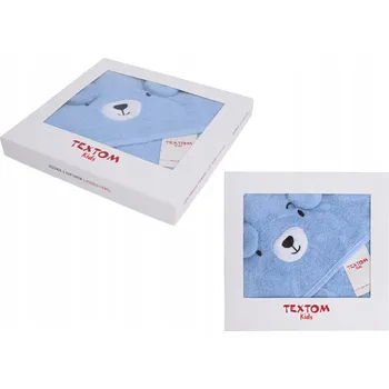 Prostěradlo Kryt s kapucí Textom 80 x 80 cm modrý