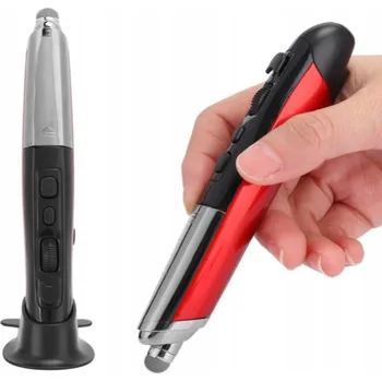 Myš BEZDRÁTOVÁ OPTICKÁ MYŠ PIÓRO 2.4 GHZ 800/1200/1600 DPI ČERVENÁ