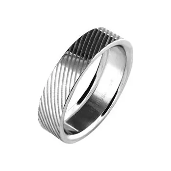 Prsten Šperky4U Ocelový prsten, vel. 60 - velikost 60 - OPR1384-60