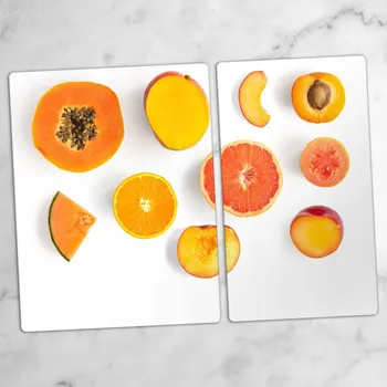 Obraz Víceúčelové dekorativní skleněné desky s potiskem Papaja 40x52 a 30x52