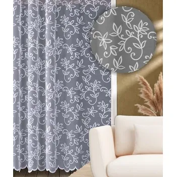 Záclona Adéla výška 130 cm bílá