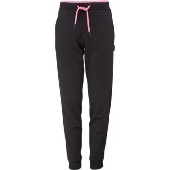 Dívčí tepláky Lewro DELPHINE 128/134 Černá, Růžová