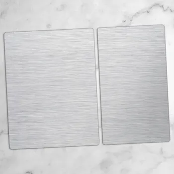 Obraz Odolné a Stylové Kuchyňské Skleněné Desky s Motivem Šedý Kov 40x52 a 30x52