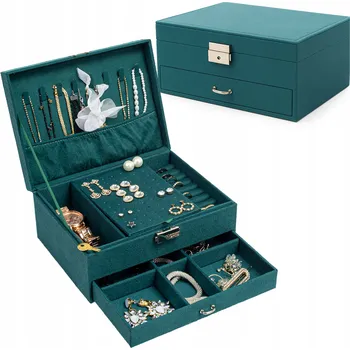 Úložný box Krabička šperkovnice na bižuterii v retro stylu jako dárek