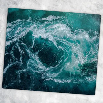 Obraz Multifunkční Dekorační Skleněná Deska do Kuchyně - Vír Vody 60x52 cm