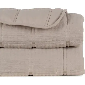 Přehoz na lůžko Béžový prošívaný přehoz 180x260 cm – Ixia ID_1766662