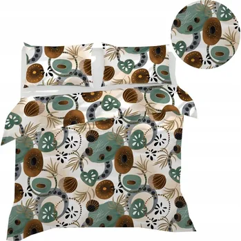 Povlečení HOTELOVÉ POVLEČENÍ 160x200 2x povlak na polštář, vzor: PICASSO HNĚDÉ