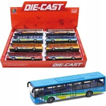 autíčko AUTOBUS AUTO METALOWE METAL AUTÍČKO AUTOBUS KOVOVÝ 15 CM