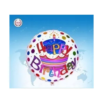 Balónek Fóliový balónek Happy Birthday 18" (45 cm)