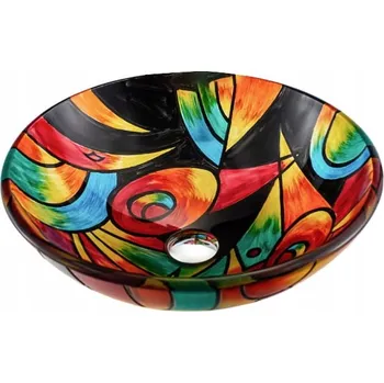 Umyvadlo Umyvadlo na desku kulaté Evg vícebarevné