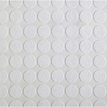 Tapeta Tapeta k malování v bílém odstínu s motivem koleček 5,00 m x 106,00 cm