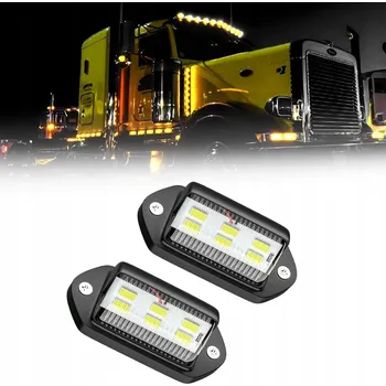 Osvětlení SPZ 4 ks LED osvětlení SPZ 12V/24V univerzální zadní světlo