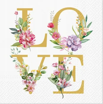 Papírový ubrousek Dekorativní ubrousek PAW čtverec 33x33cm 20 ks