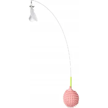 Hračka pro kočku SIEMIEC Rybářský prut pro kočky Hračka pro kočky s kartáčem 2