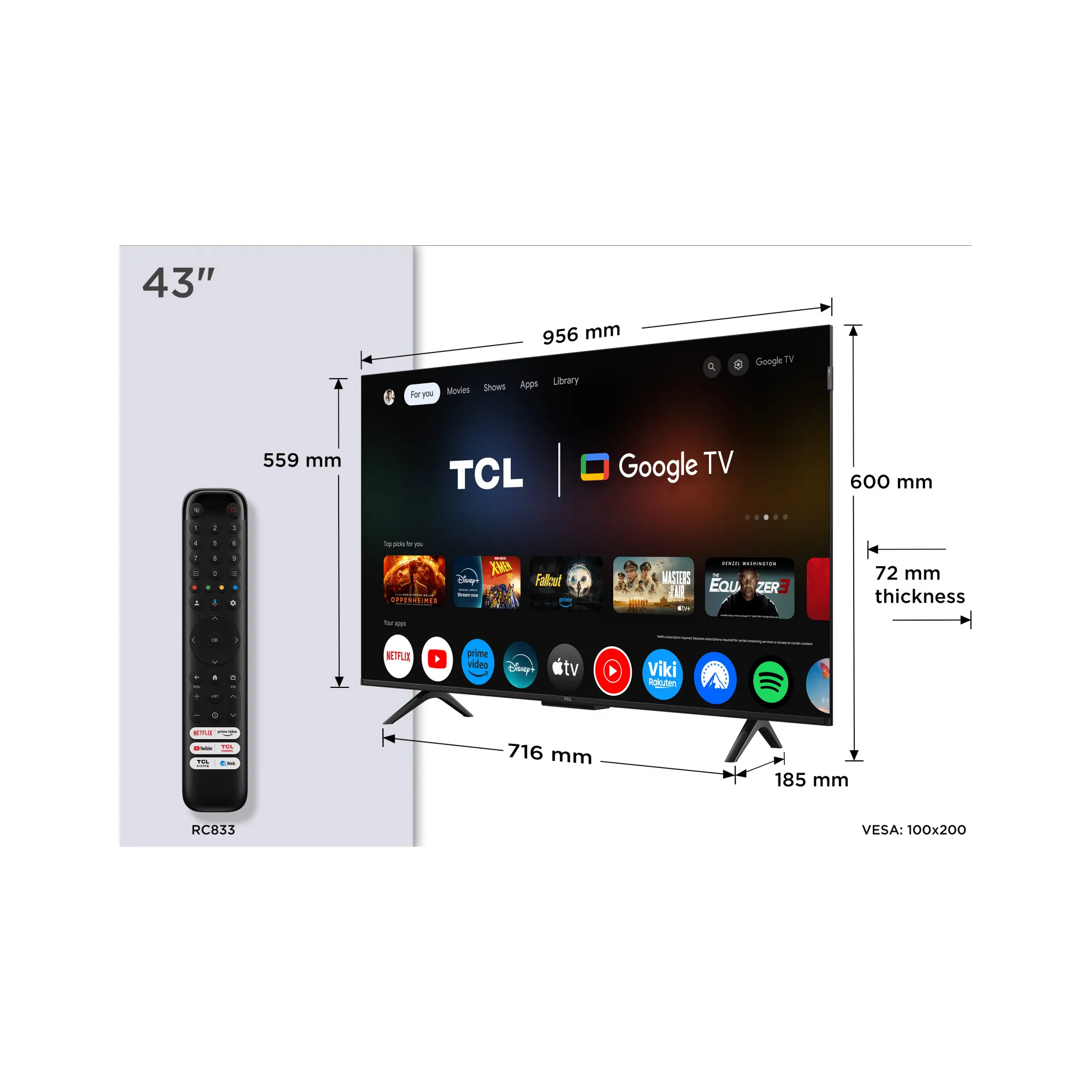 Fotografie 13 - Televizor TCL 43" QLED (43P7K)