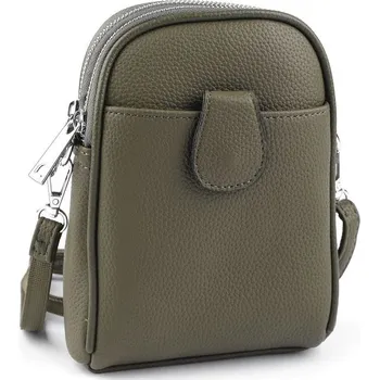 Kabelka Dámská / dívčí kabelka crossbody s popruhem 15x18 cm - 22 zelená khaki