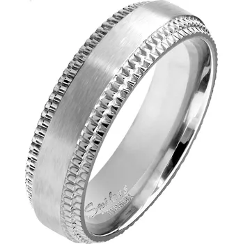 Prsten Spikes USA Matný titanový prsten - velikost 57 - TT1044-57