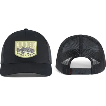 Rybářské oblečení Kšiltovka GRUNDÉNS Bass Patch Trucker- Black - Barva: Black