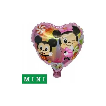 Balónek Fóliový balónek mini Mickey a Minnie 27 cm.