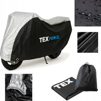 Plachta na motorové vozidlo Plachta / Krycí plachta na motorku, skútr, voděodolná, UV ochrana, s přezkami a otvorem pro zámek