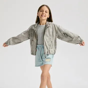 Dívčí sukně Reserved - Kraťasy Pusheen - bleděmodrá - 578EI-05X - 578EI-05X-134