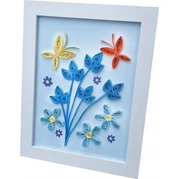 kreativní sada Sada na QUILLING Proužky Zimní zahrada DIY