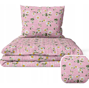 Povlečení KREPOVÉ POVLEČENÍ 160x200cm + 2x70x80cm Heřmánek růžový