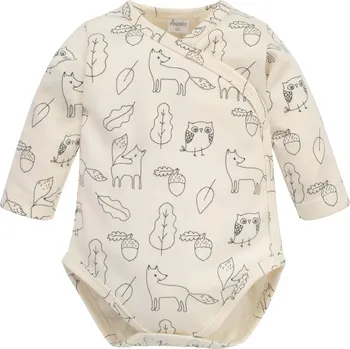 Kojenecký body BODY PINOKIO ZAVINOVACÍ SE ZVÍŘÁTKY, SECRET FOREST Velikost: 56