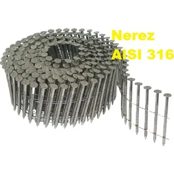 Hřebík Hřebíky 2,5x64 konvex NEREZ ve svitku na drátku (3600ks)