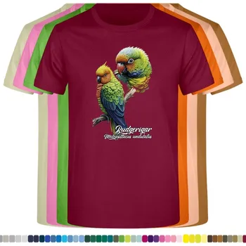 Dívčí tričko detske-levne-bavlnene-tricko-potisk-andulka-vlnkovana Barva: Burgundy - vínová, Dětská bavlněná trička JHK: S