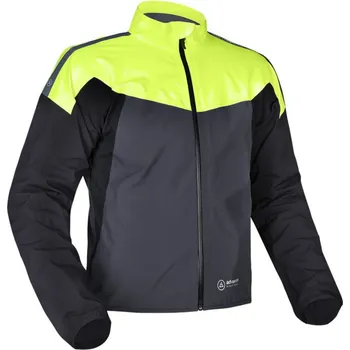 Moto bunda Bunda RAIN SEAL PRO, OXFORD ADVANCED (šedá/černá/žlutá fluo) (Velikost: L)