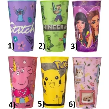 Jednorázové nádobí Velké lentikulární 3D kelímky, kelímek Stitch, kelímek Pikachu Číslo: 5