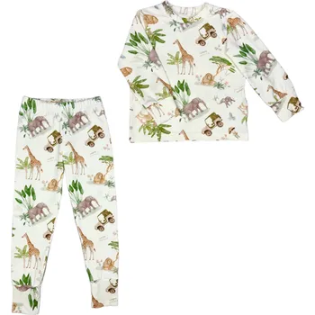 Dívčí mikina Mimilove Dlouhé pyžamko vel. 2-4 let Safari