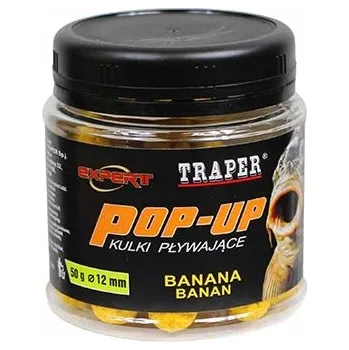 Boilies Plovoucí boilies Pop-Up Banán 12mm/50g Traper