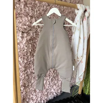 Spacák Mimilove Spací pytel BAVLNA s nohavicemi 09-36m. Tmavě šedý