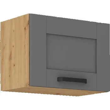Kuchyňská skříňka Horní výklopná skříňka na digestoř LUNA DUSTGREY / DUB ARTISAN 50 GU-36 1F