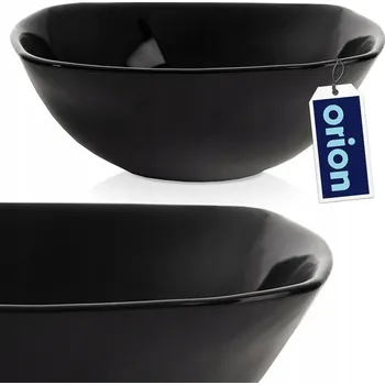 Miseczka MISKA na polévku, cereálie, saláty, svačiny, salátová mísa černá 450 ml
