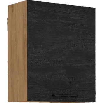 Kuchyňská skříňka Horní dveřová skříňka VIGO DARK WOOD 60 G-72 1F