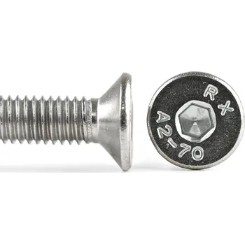 Spojovací materiál Šroub zap. hl. 90° imbus nerez A2, DIN 7991 - M6x50