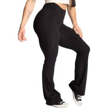Dámské legíny Better Bodies FLARE PANTS BLACK – legíny Better Bodies černé Velikost: L
