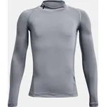Chlapecké triko UNDER ARMOUR UA HG ARMOUR MOCK LS 1369477-035 Šedá XL