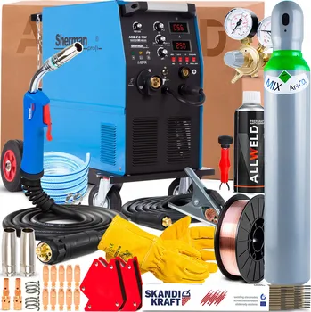 Svářečka Svářečka SHERMAN MIG 261M 4R 230V 400V 250A MIG MAG MMA Pájecí svařování