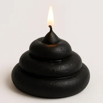 Svíčka Vonná svíčka Bobek | 40 g | Svíčkománie3D | Barva: Černá