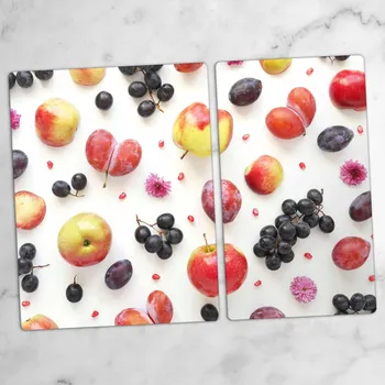 Obraz Dekorativní skleněné desky na krájení a servírování – Jarní ovoce 40x52 cm a 30x52 cm