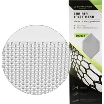 Větrací mřížka CARMOTION (POLAND) | Hliníková mřížka (Tahokov) rozměr 1000x330 mm, stříbrný oko 2x4mm, 86752