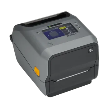 Tiskárna štítků Zebra ZD621t ZD6A143-30ER02EZ, tiskárna štítků, 12 dots/mm (300 dpi), disp. (colour), RTC, USB, USB Host, RS232, BT, Ethernet, Wi-Fi, kit (USB), grey