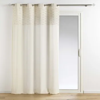 Sprchový závěs Béžový bavlněný závěs 140x240 cm Golden Sunset – douceur d'intérieur ID_1771742