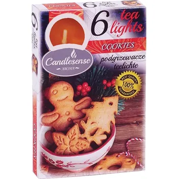 Svíčka Čajová svíčka COOKIES Candlesense 6 ks